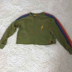 Aviator nation crop sweatshirt